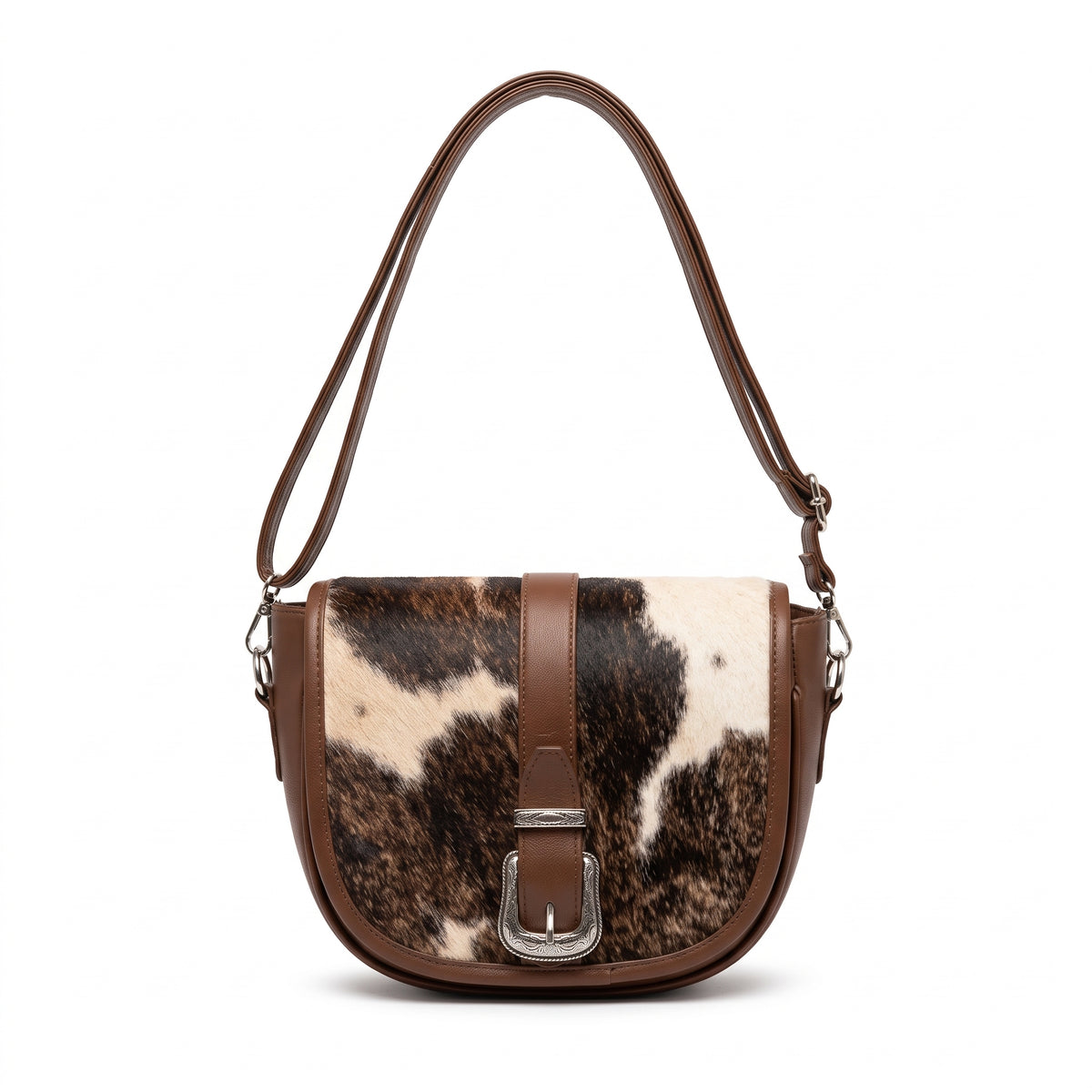 Bolso Bandolera Tipo Montura (Saddle Bag) y Hebilla Western