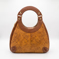 Bolso Tote "Brava" en Piel Cincelada / Grabada